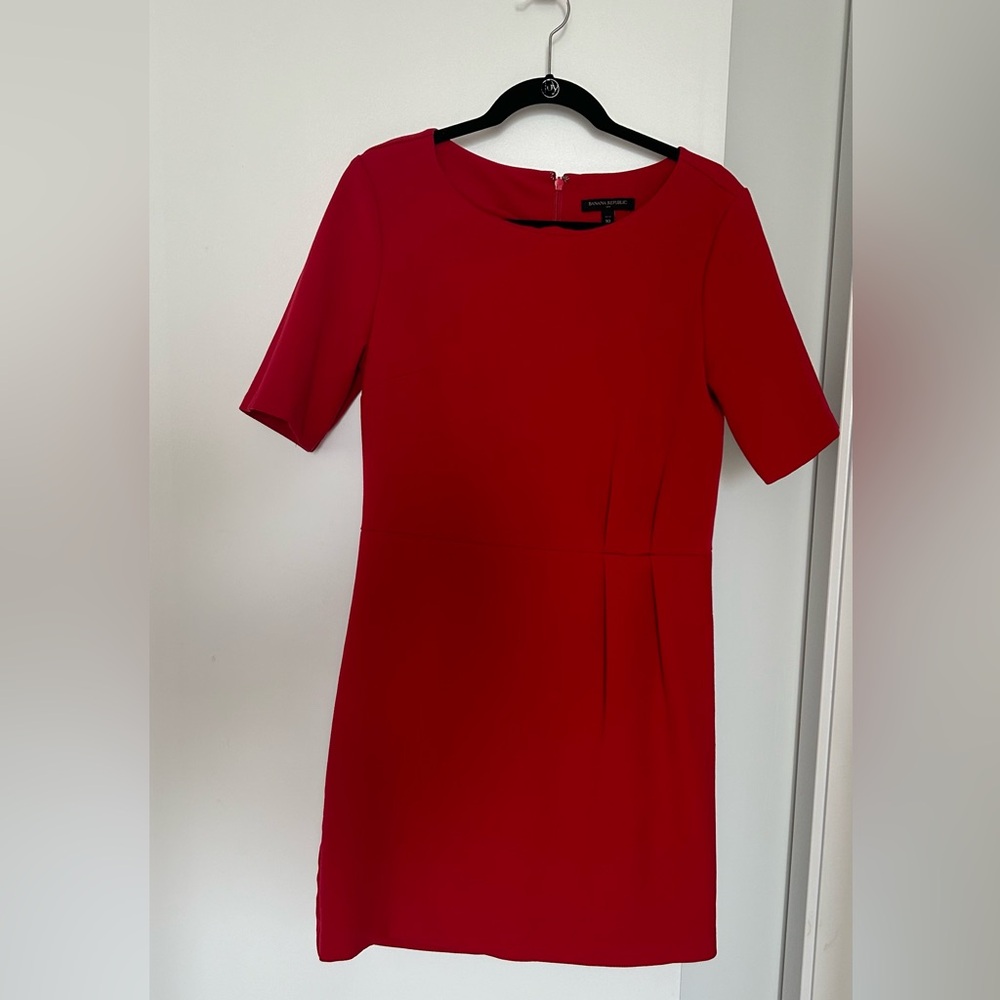 Banana Republic Red Shift Dress